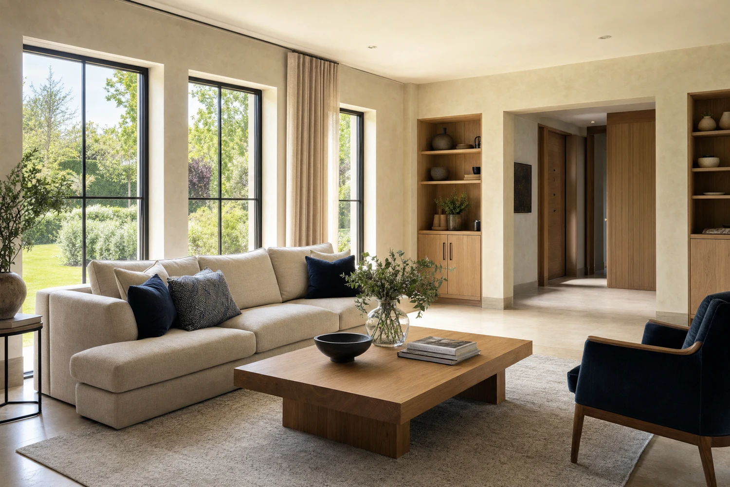 Illustrative well-maintained living space